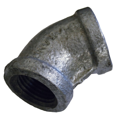 Jones Stephens 1-1/2in. Galvanized Iron 45Deg. Elbow, Banded G2900295